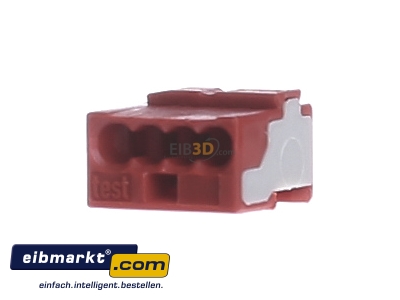 Front view WAGO Kontakttechnik 243-804 Screw less terminal
