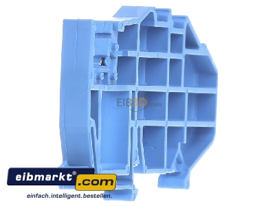 Ansicht links WAGO Kontakttechnik 777-305 Schienentrger f. TS35 blau 