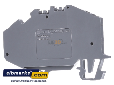 Ansicht hinten WAGO Kontakttechnik 780-601 Durchgangsklemme 0,08-2,5mmq grau 
