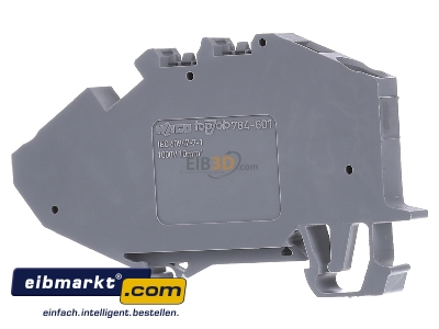 Back view WAGO Kontakttechnik 784-601 Feed-through terminal block 10mm 57A
