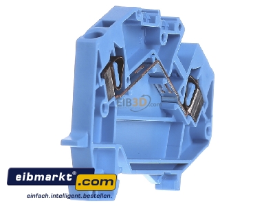Ansicht links WAGO Kontakttechnik 781-604 Durchgangsklemme 0,08-4qmm, blau 