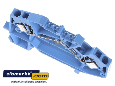 Ansicht oben vorne WAGO Kontakttechnik 781-604 Durchgangsklemme 0,08-4qmm, blau 