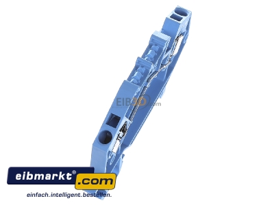 Ansicht oben links WAGO Kontakttechnik 781-604 Durchgangsklemme 0,08-4qmm, blau 