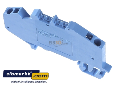 Ansicht oben hinten WAGO Kontakttechnik 781-604 Durchgangsklemme 0,08-4qmm, blau 