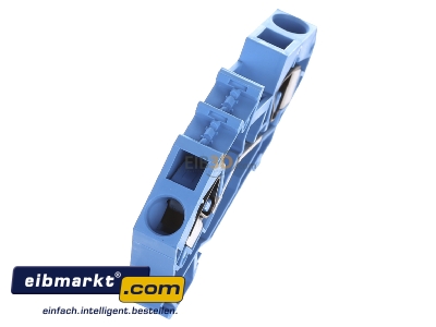 Ansicht oben links WAGO Kontakttechnik 783-604 Durchgangsklemme 0,2-16mmq blau 