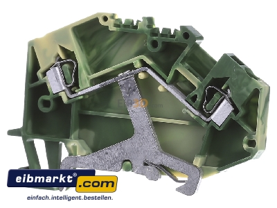 Frontansicht WAGO Kontakttechnik 780-607 Schutzleiterklemme 0,08-2,5mmq gn/gelb 