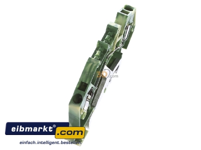 Ansicht oben links WAGO Kontakttechnik 781-607 Schutzleiterklemme 0,08-4mmq gn/gelb 