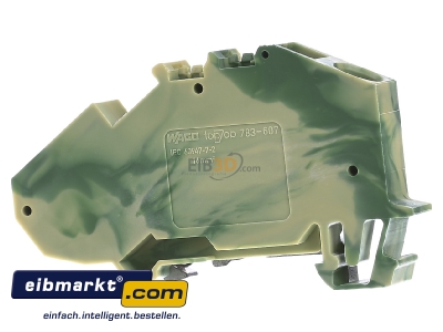 Back view WAGO Kontakttechnik 783-607 Ground terminal block 1-p 12mm
