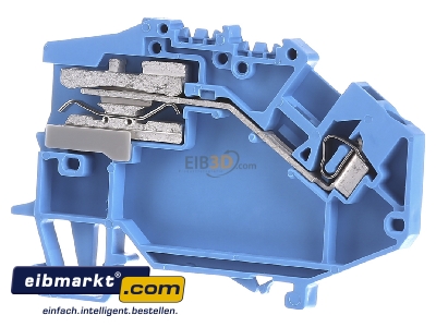 Frontansicht WAGO Kontakttechnik 780-613 Trennklemme 0,08-2,5mmq blau 