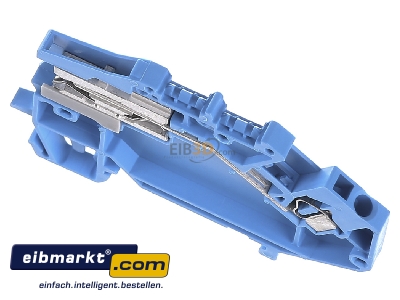 View up front WAGO Kontakttechnik 780-613 Neutral disconnect terminal block 5mm
