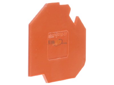 Ansicht links WAGO 780-317 Abschlu- u.Zwischenlatte orange 