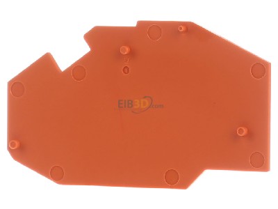 Ansicht hinten WAGO 780-317 Abschlu- u.Zwischenlatte orange 