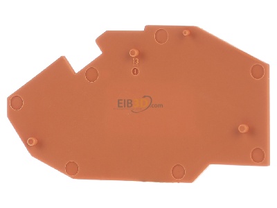 Frontansicht WAGO Kontakttechnik 782-317 Abschluplatte orange 
