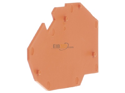 Ansicht links WAGO Kontakttechnik 782-317 Abschluplatte orange 