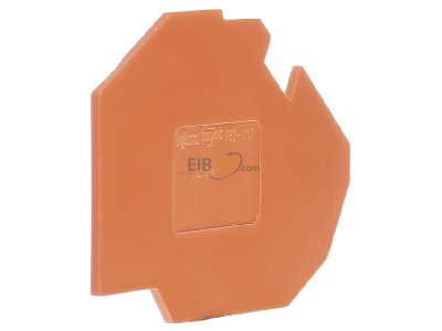 Ansicht rechts WAGO Kontakttechnik 782-317 Abschluplatte orange 