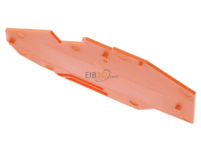 Ansicht oben hinten WAGO 783-317 Abschlu-/Zwischenplatte orange 