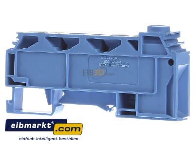 Frontansicht WAGO Kontakttechnik 284-624 Verteilerklemme 0,2-10mmq blau 