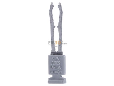 Front view WAGO 281-421 Cross-connector for terminal block 2-p 
