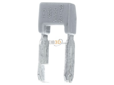 Front view WAGO 781-453 Cross-connector for terminal block 2-p 
