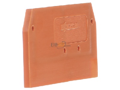 Ansicht links WAGO 280-309 Abschluplatte 2,5mm orange 