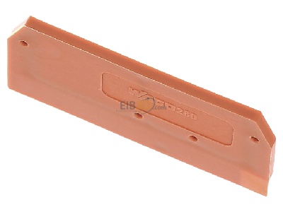 Ansicht oben vorne WAGO 280-309 Abschluplatte 2,5mm orange 