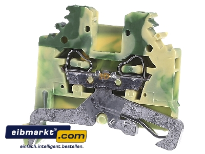 Front view WAGO Kontakttechnik 280-107 Ground terminal block 2-p 5mm - 
