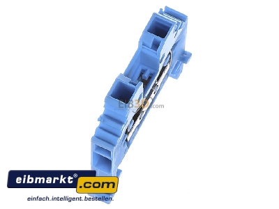 Ansicht oben links WAGO Kontakttechnik 281-104 Durchgangsklemme 0,08-4mmq blau 