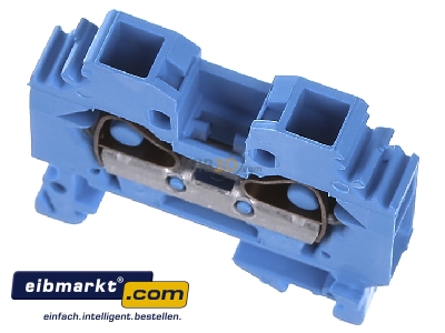 Ansicht oben vorne WAGO Kontakttechnik 282-104 Durchgangsklemme 0,2-6mmq blau 