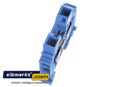 Ansicht oben links WAGO Kontakttechnik 282-104 Durchgangsklemme 0,2-6mmq blau 