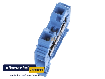 Ansicht oben links WAGO Kontakttechnik 284-104 Durchgangsklemme 0,2-10mmq blau 