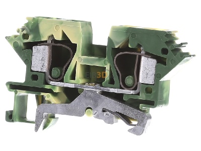 Front view WAGO 284-607 Ground terminal block 1-p 10mm 
