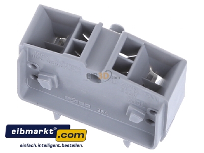 Ansicht oben hinten WAGO Kontakttechnik 264-721 Durchgangsklemme gr 2x0,08-2,5qmm 