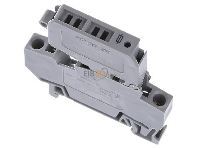 Top rear view WAGO 281-611 G-fuse 5x20 mm terminal block 10A 8mm 
