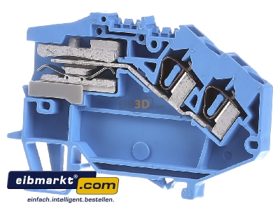 Front view WAGO Kontakttechnik 781-643 Neutral disconnect terminal block 6mm 
