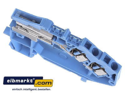 View up front WAGO Kontakttechnik 781-643 Neutral disconnect terminal block 6mm 
