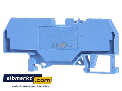 Ansicht hinten WAGO Kontakttechnik 281-684 Durchgangsklemme bl 0,08-4qmm 