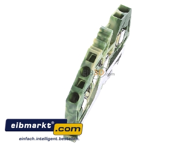 Ansicht oben links WAGO Kontakttechnik 280-637 Schutzleiterklemme gn/ge 0,08-2,5qmm 