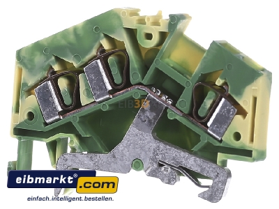 Front view WAGO Kontakttechnik 281-637 Ground terminal block 1-p 6mm - 
