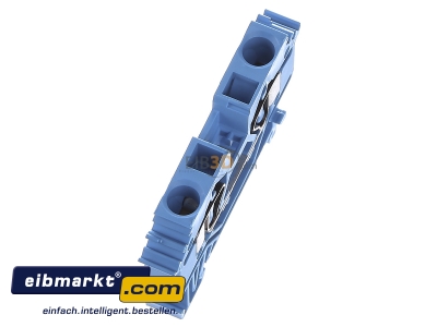 Ansicht oben links WAGO Kontakttechnik 282-604 Durchgangsklemme 0,2-6mmq blau 