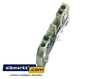 Ansicht oben links WAGO Kontakttechnik 280-907 Schutzleiterklemme gn/ge 0,08-2,5qmm 
