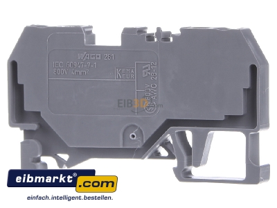 Ansicht hinten WAGO Kontakttechnik 281-901 Durchgangsklemme gr 0,08-4qmm 