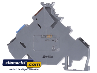 Ansicht hinten WAGO Kontakttechnik 280-560 Initiatorenklemme 0,08-2,5mmq 