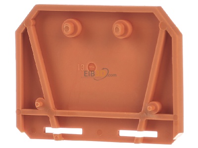 Frontansicht WAGO 283-302 Abschluplatte orange 