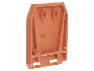 Ansicht links WAGO 283-302 Abschluplatte orange 