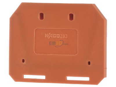 Ansicht hinten WAGO 283-302 Abschluplatte orange 