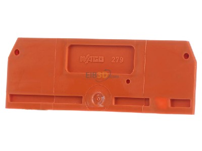 Front view WAGO 279-346 End/partition plate for terminal block 
