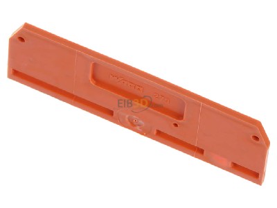 Ansicht oben vorne WAGO 279-346 Abschluplatte 2mm orange 
