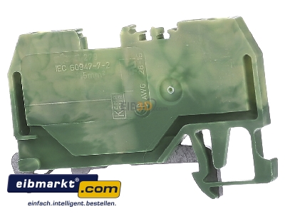 Back view WAGO Kontakttechnik 279-907 Ground terminal block 1-p 4mm
