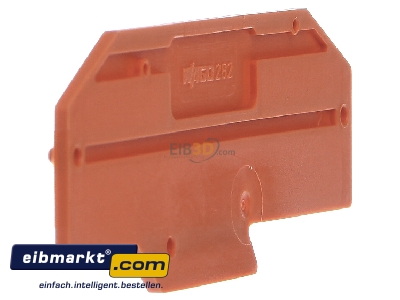 Ansicht rechts WAGO Kontakttechnik 282-333 Abschluplatte orange 