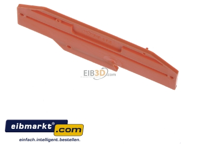 Ansicht oben hinten WAGO Kontakttechnik 282-333 Abschluplatte orange 